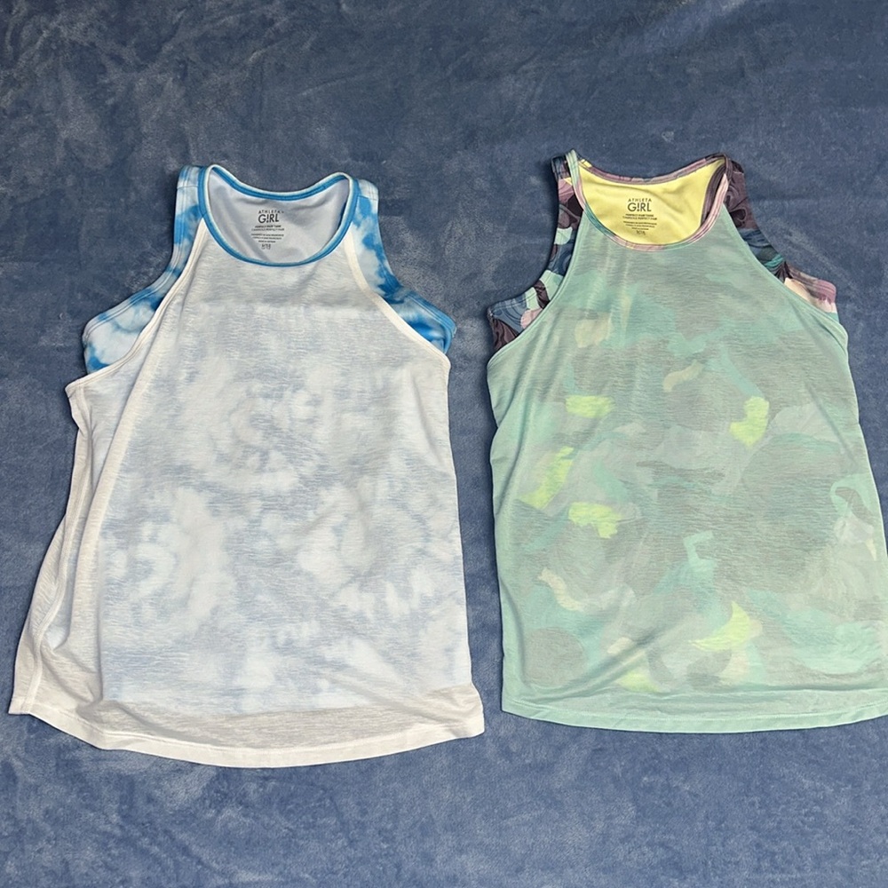 Athleta Girl Perfect Pair Tank Bundle of 2 Tops Size Large 12